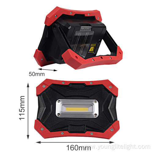 Battery operated flexible portable LED work light